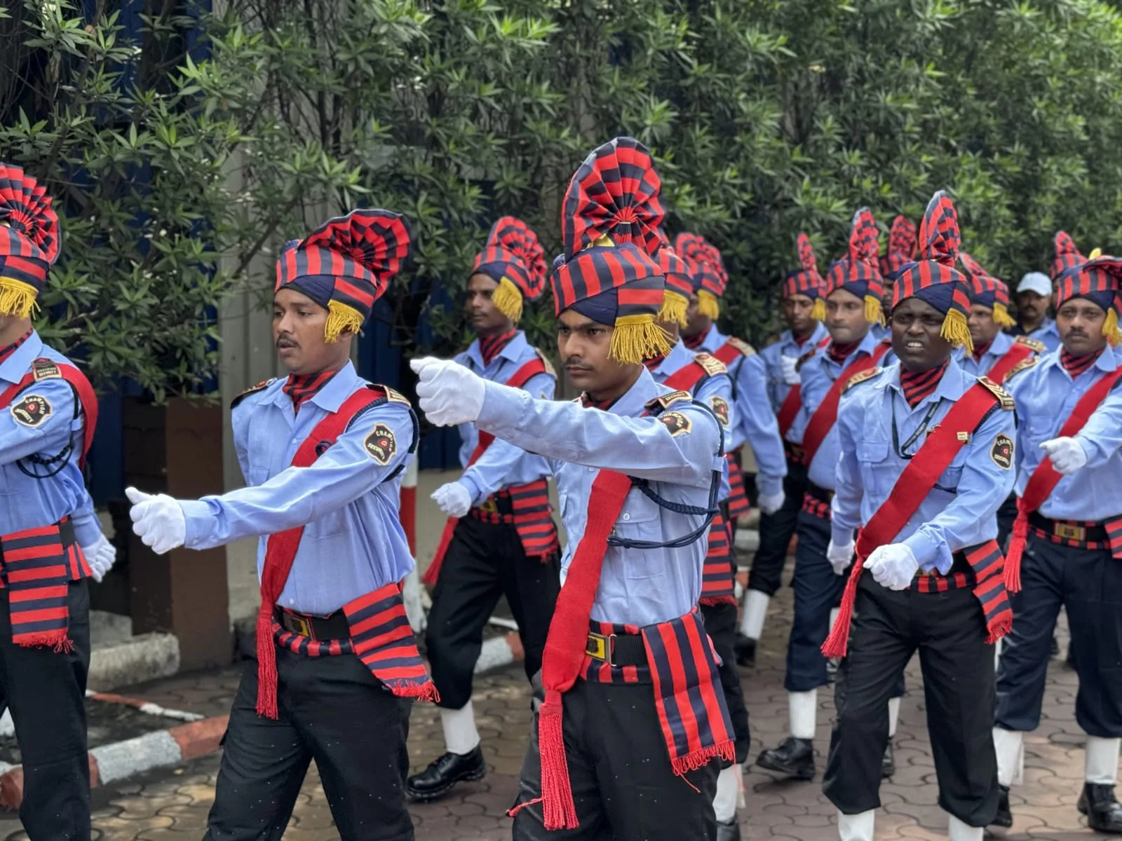 Champion Security personnel practising a coordinated drill